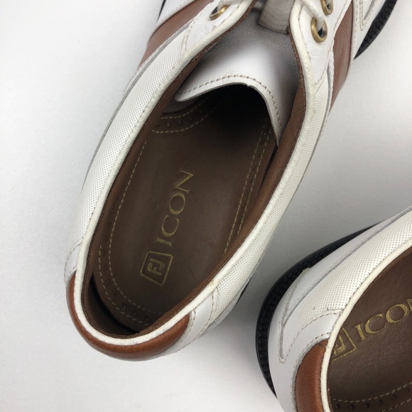 FootJoy FJ Icon Men's Leather Golf Shoes Size 9 - Picture 7 of 8